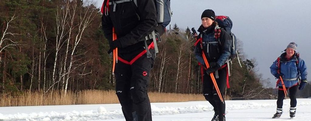 schaatsen op een rij