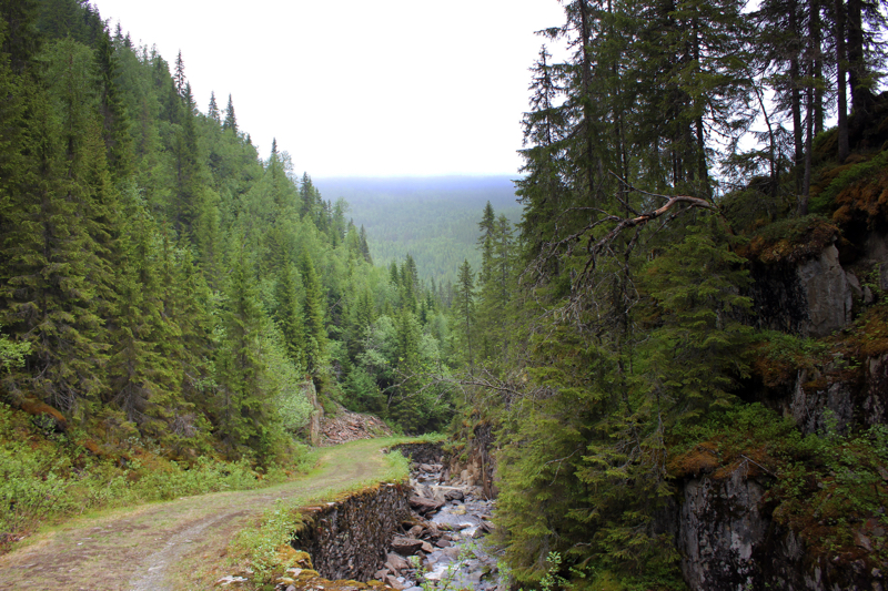 Pelgrimsroute naarbeneden